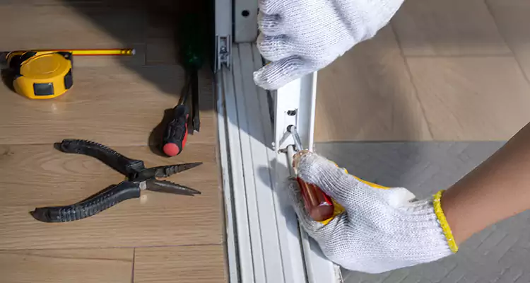 Backyard Sliding Door Track Repair in Royal Palm Beach, FL